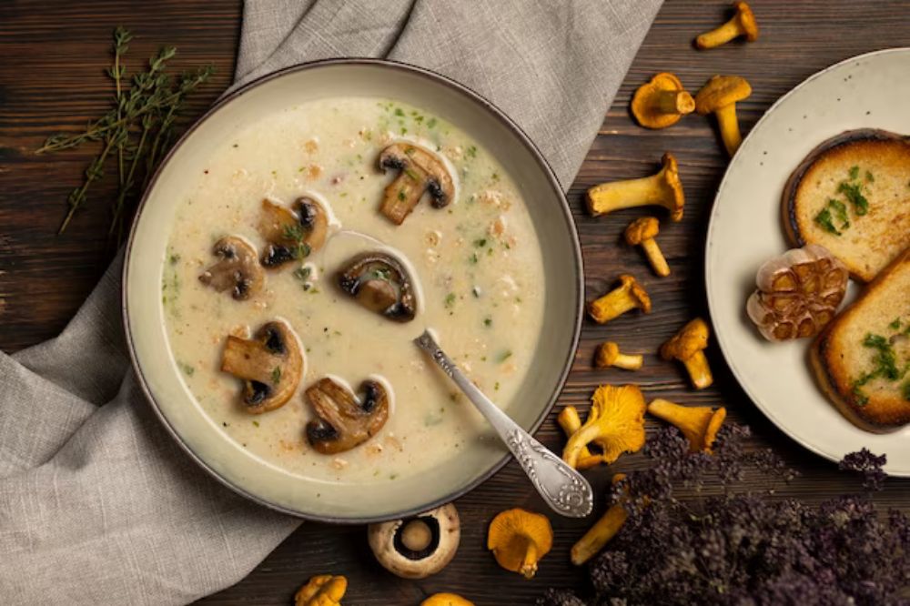 Cháo bắp nấm hương cho trẻ ăn dặm