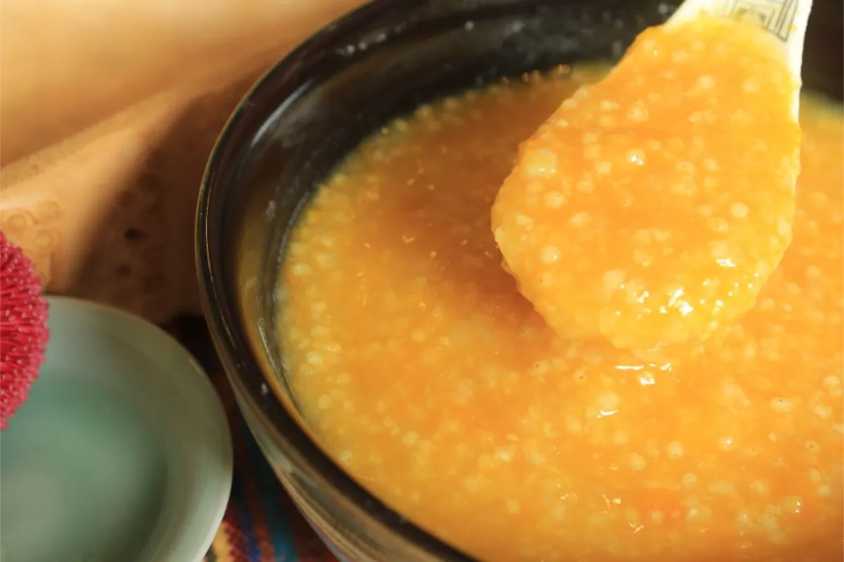 Cháo khoai lang thịt bò cho bé