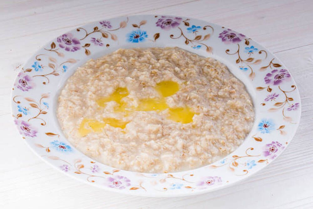 Thành phẩm cháo cá hồi yến mạch thơm ngon dậy mùi