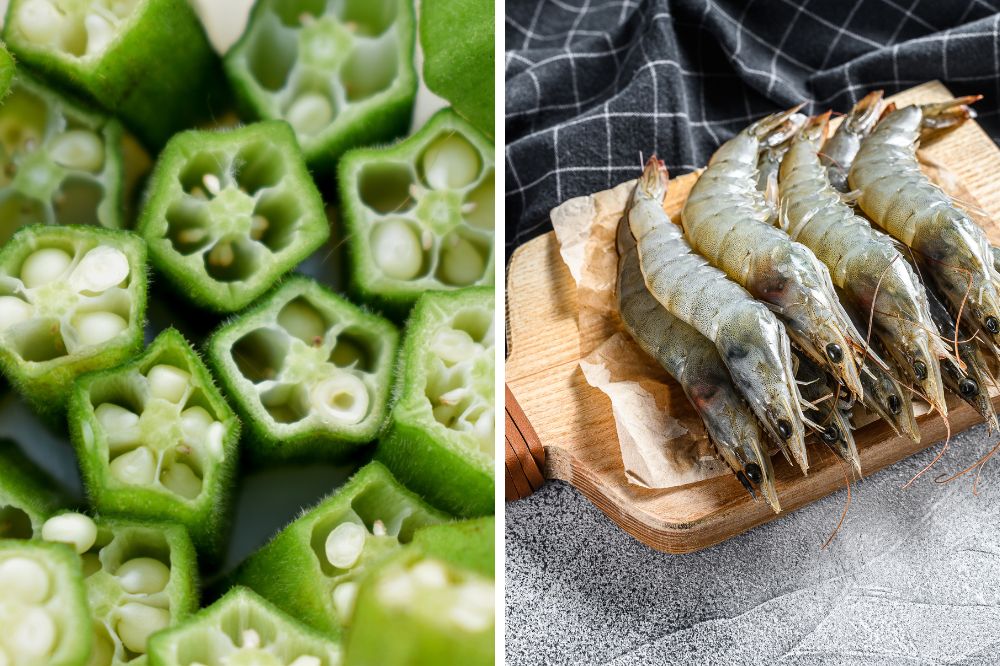 Cháo tôm đậu bắp cho bé