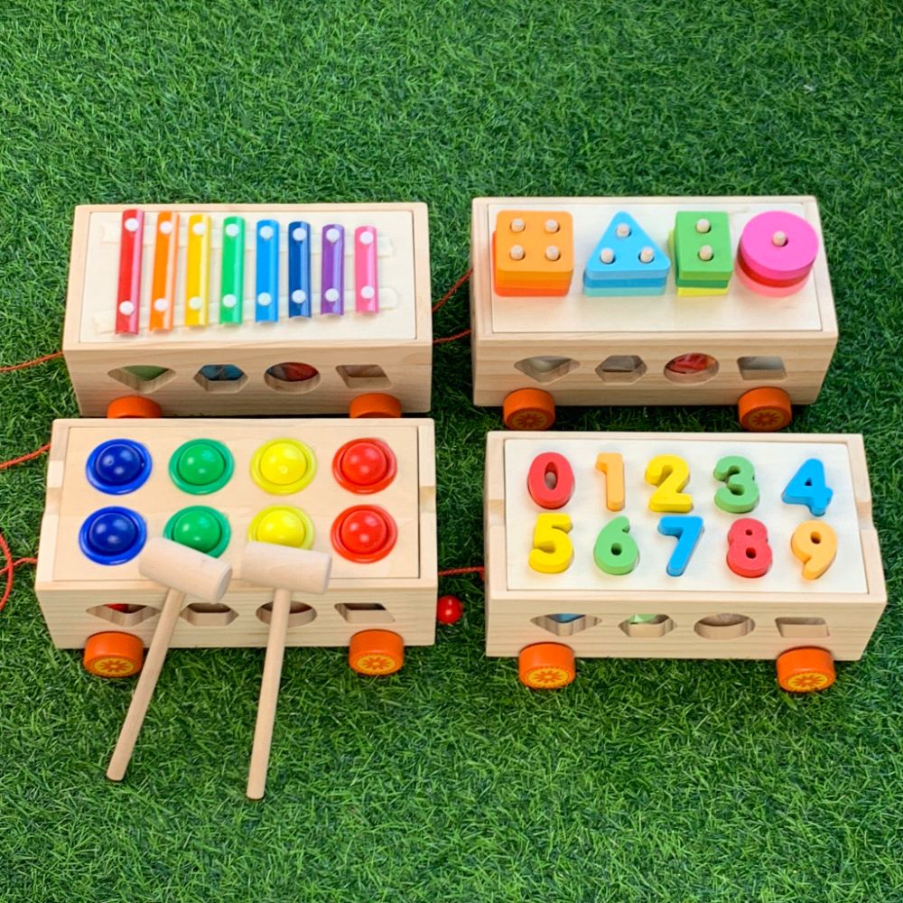 Hộp thả hình khối – món đồ chơi kinh điển giúp bé phát triển tư duy logic và vận động tinh (Ảnh: sưu tầm internet).