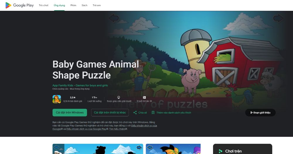 Puzzle Kids - Animals Shapes