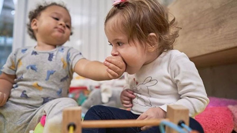 Hành vi cắn có thể phổ biến ở trẻ 2 tuổi, nhưng cần được cha mẹ định hướng (Ảnh: sưu tầm internet).