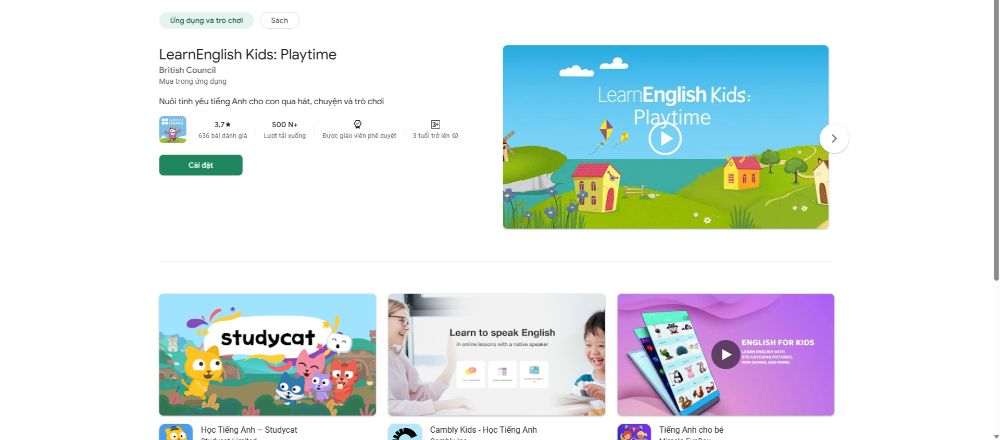 LearnEnglish Kids: Playtime (British Council)
