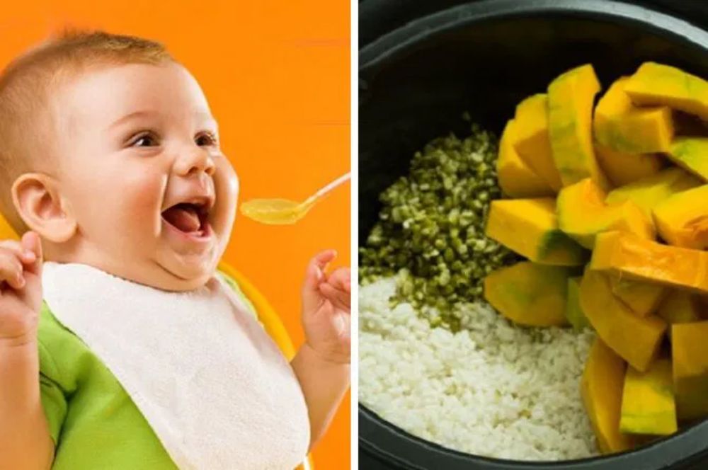 Cách nấu cháo bí đổ cho bé