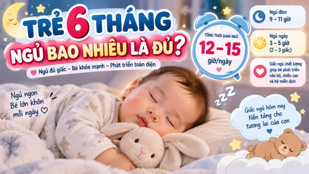 Trẻ 6 Tháng Ngủ Bao Nhiêu Là Đủ