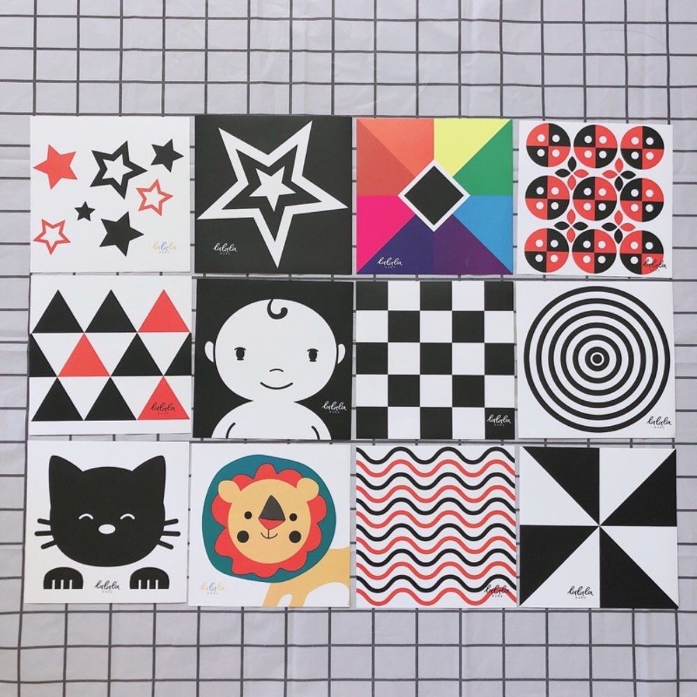 Sách trắng đen Baby Contrast Cards