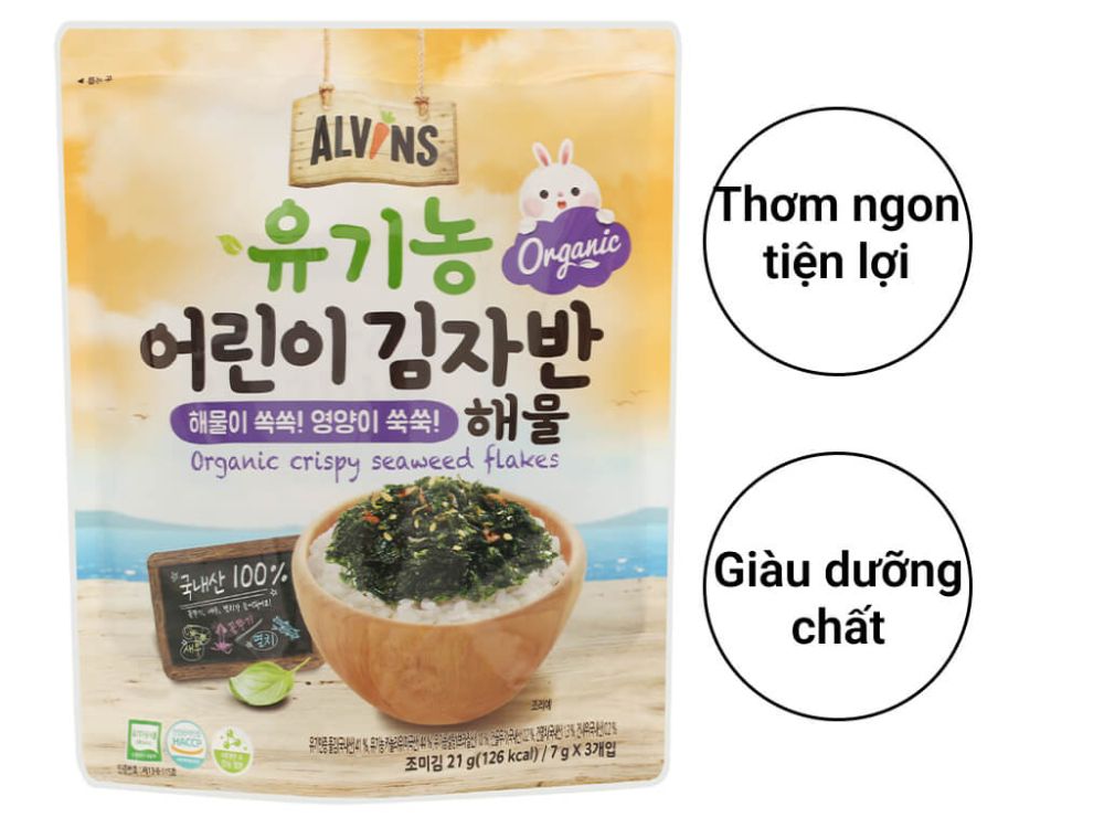 Rắc cơm rong biển Alvins (Hàn Quốc)