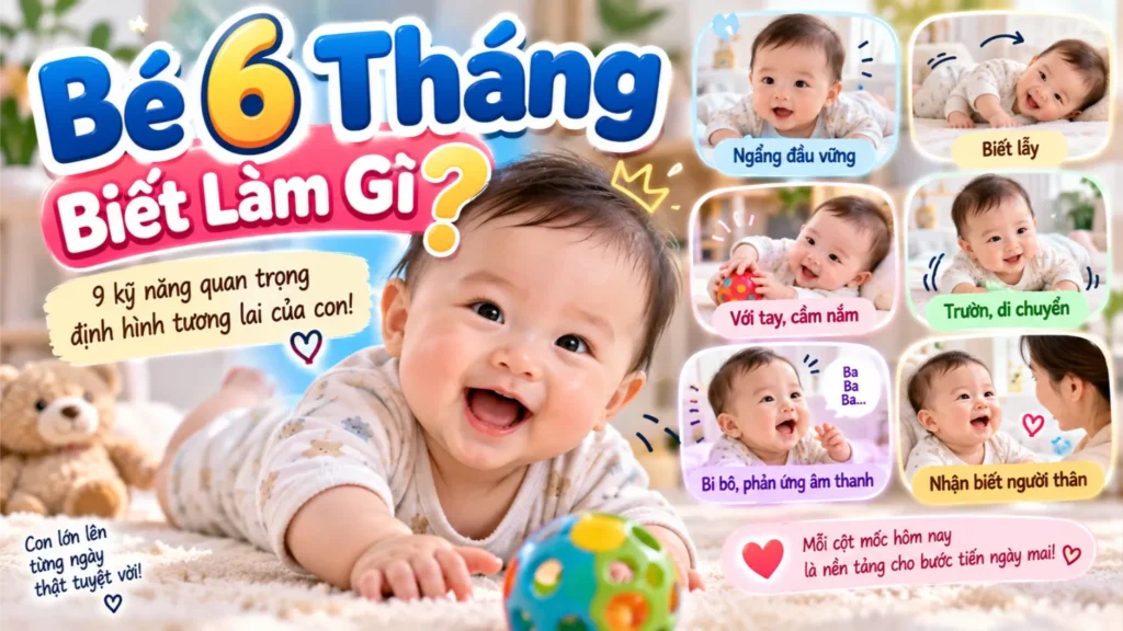 Bé 6 Tháng Biết Làm Gì