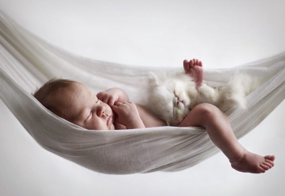 Bé nằm võng ngủ ngon là nhờ cơ chế kích thích tiền đình nhưng dễ bị phụ thuộc (Ảnh: Sưu tầm Internet).