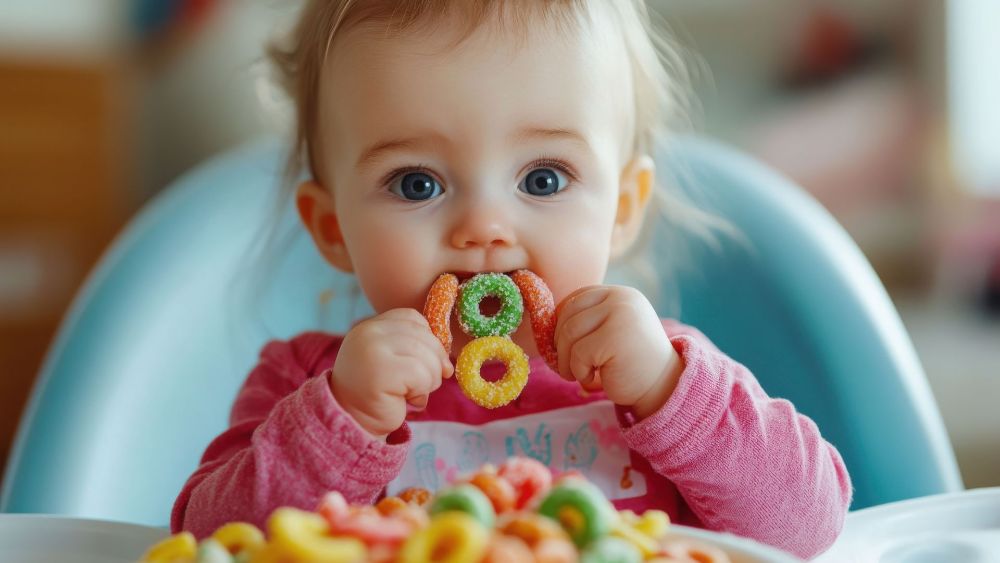 Bánh ăn dặm giúp bé phát triển kỹ năng cầm nắm và tập nhai (Ảnh: sưu tầm internet).