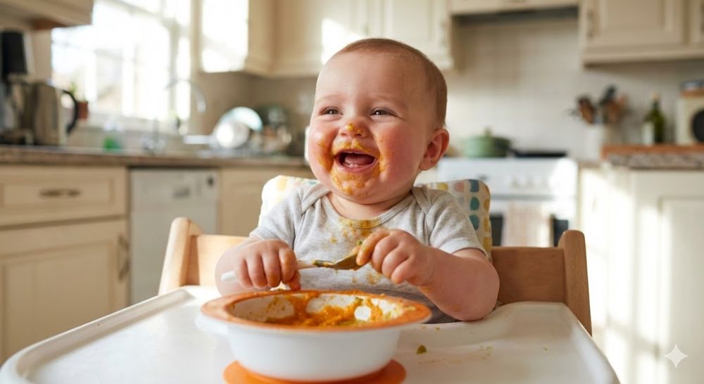 Theo dõi sát sao phản ứng của bé trong những lần đầu thử món mới