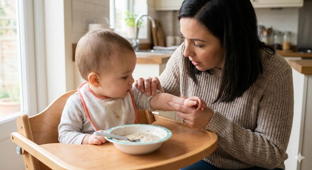 Luôn quan sát phản ứng của bé trong 3 ngày đầu tập ăn loại cá mới.