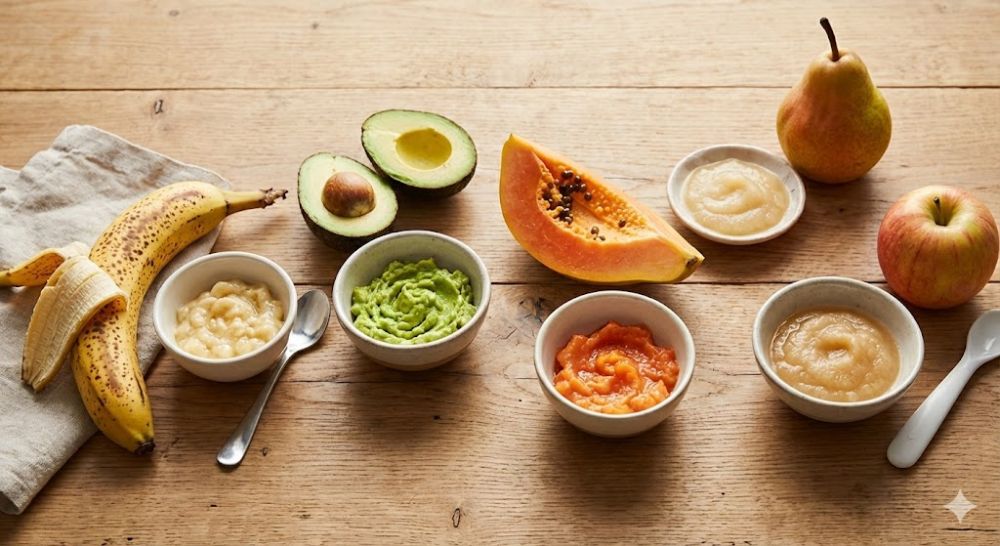 Chuối và bơ là hai loại quả khởi đầu hoàn hảo cho bé 7 tháng