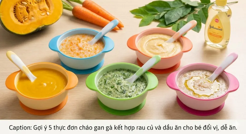 Cháo gan gà bí đỏ ngọt thơm giúp bé 7 tháng dễ dàng làm quen với món mới