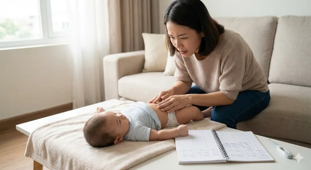 Theo dõi sát sao phản ứng của trẻ 7 tháng trong 48h đầu sau khi thử món mới.