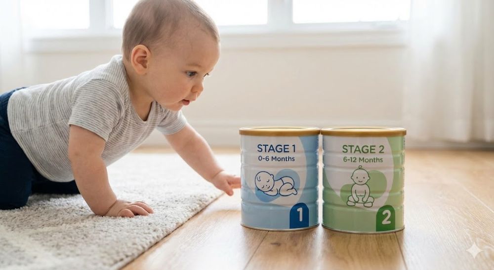 Sữa số 2 thường giàu năng lượng và Sắt hơn để hỗ trợ bé vận động.