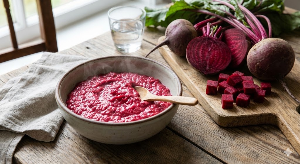 Củ dền nên được giới thiệu khi bé đã ăn dặm ổn định, khoảng 8-10 tháng tuổi.