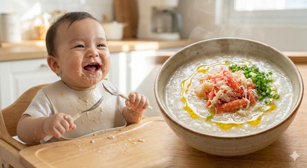 Nên cho bé thử cua biển từ tháng thứ 9 để đảm bảo an toàn