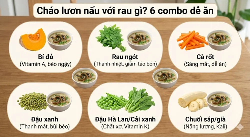 Thay đổi thực đơn với các loại rau củ khác nhau giúp bé không bị ngán và nạp đủ vi chất.