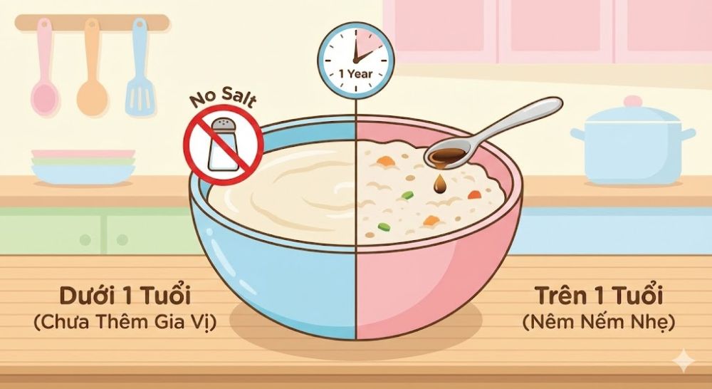 Dưới 12 tháng tuổi, vị ngọt tự nhiên từ rau củ là gia vị tốt nhất cho bé