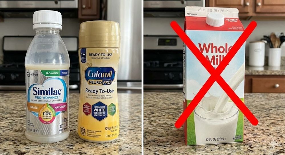 Tuyệt đối không dùng sữa tươi tiệt trùng cho trẻ dưới 1 tuổi vì nguy cơ hại thận.