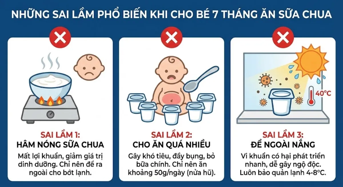 Tuyệt đối không hâm nóng sữa chua ở nhiệt độ cao vì sẽ làm chết lợi khuẩn.