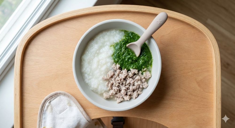 Thịt cung cấp sắt và protein cần thiết cho sự phát triển vượt trội của bé 7 tháng.