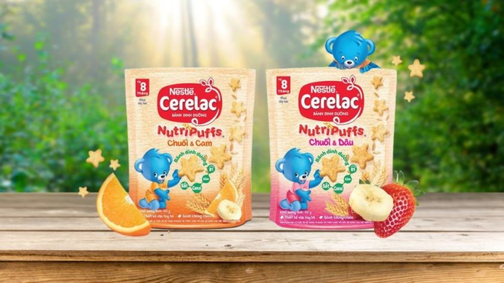 Bánh Nestlé Cerelac Nutripuffs hình sao