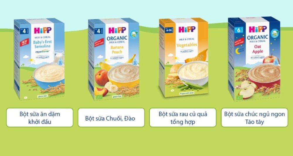 Bột ăn dặm Hipp