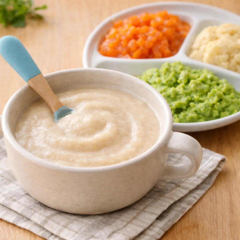 Tăng cường rau nhớt và trái cây nhuận tràng trong thực đơn ăn dặm là giải pháp trị táo bón tự nhiên, hiệu quả.