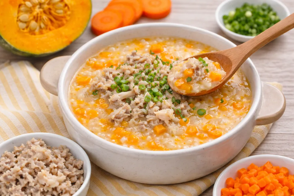 Cháo ếch bí đỏ