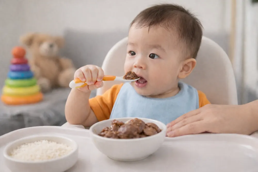Mẹ nhớ theo dõi phản ứng của trẻ trong 24h ở lần đầu tiên cho ăn gan gà nhé.
