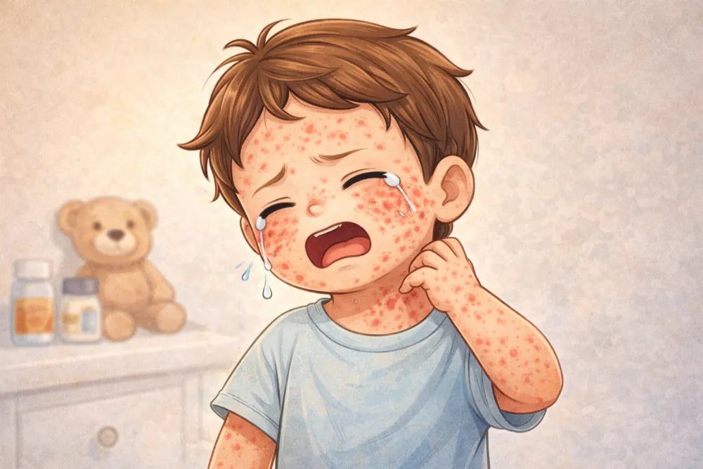 Mẹ cần đặc biệt lưu ý các nốt mẩn đỏ quanh miệng sau khi bé ăn trứng