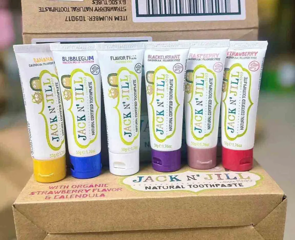 Jack N' Jill là dòng kem đánh răng hữu cơ an toàn bậc nhất hiện nay.