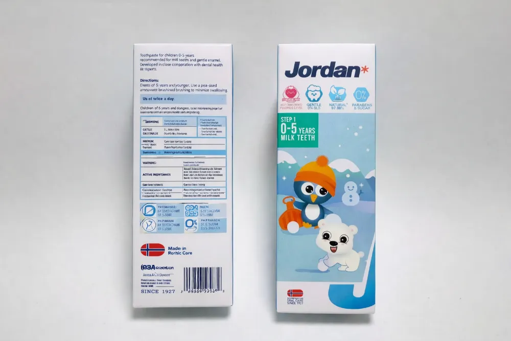 Jordan có các dòng kem chuyên biệt phù hợp với từng giai đoạn tuổi của bé.