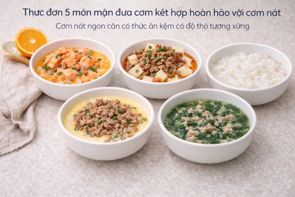 Thực đơn 5 món mặn đưa cơm kết hợp hoàn hảo với cơm nát