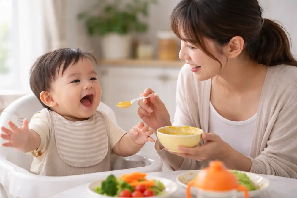 Không ép con ăn là nguyên tắc quan trọng giúp bé phát triển khỏe mạnh.