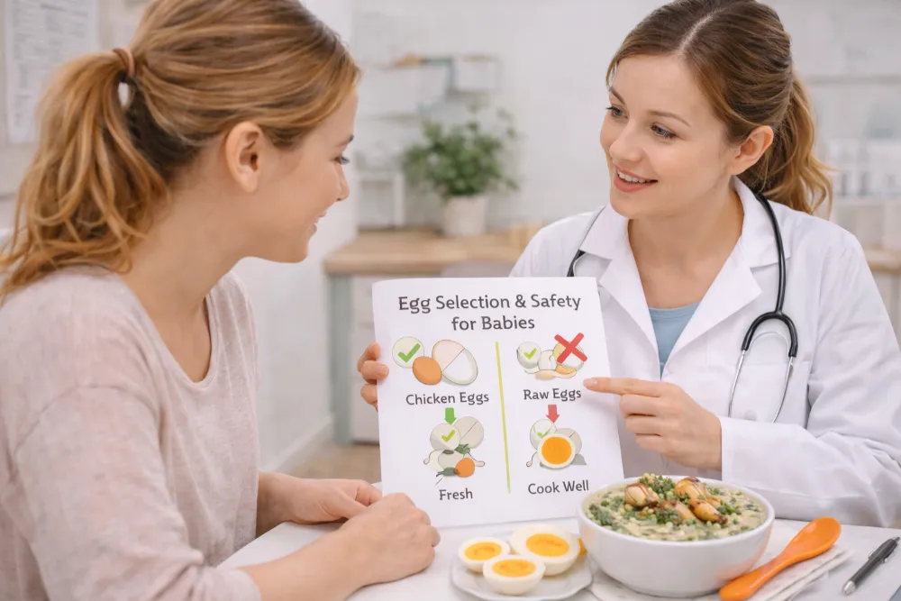 Nắm vững các lưu ý quan trọng khi chế biến trứng vịt giúp bé hấp thu tối đa dưỡng chất, phòng tránh hiệu quả các rủi ro nhiễm khuẩn.