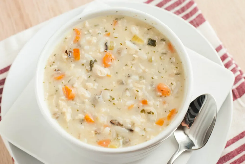 Cháo yến mạch thịt gà