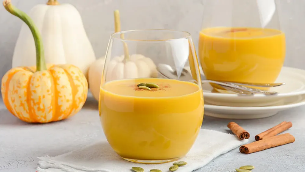 Bí đỏ nghiền với sữa phù hợp độ tuổi