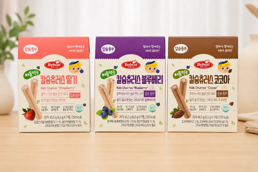 Bánh cuộn canxi Bebest