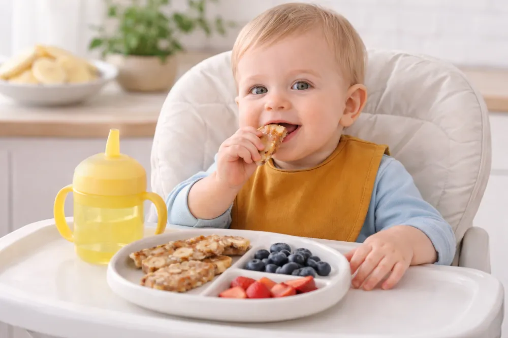 Bữa phụ giúp bé bổ sung năng lượng nhưng mẹ nhớ không dùng để thay thế bữa chính nhé.