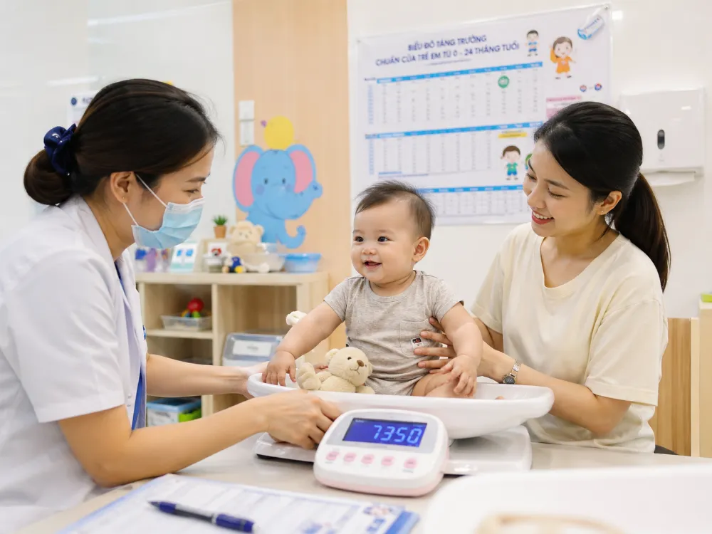 Khi nào mức cân nặng của bé 11 tháng là dấu hiệu cần đi khám