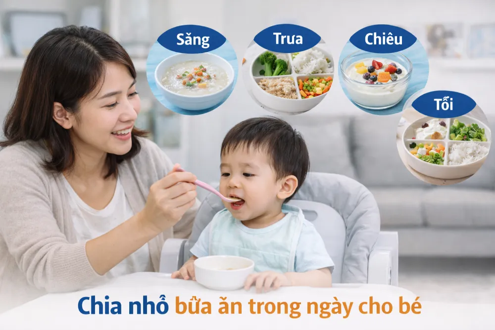 Chia nhỏ bữa ăn trong ngày