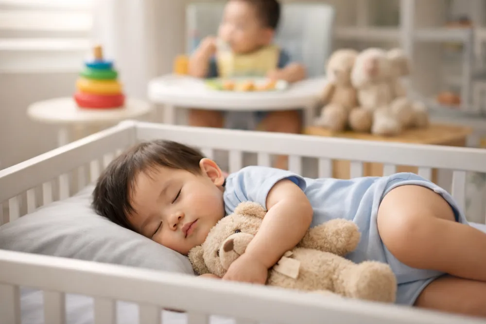 Lịch sinh hoạt khoa học giúp trẻ 10 tháng tuổi ngủ sâu giấc và phát triển toàn diện.