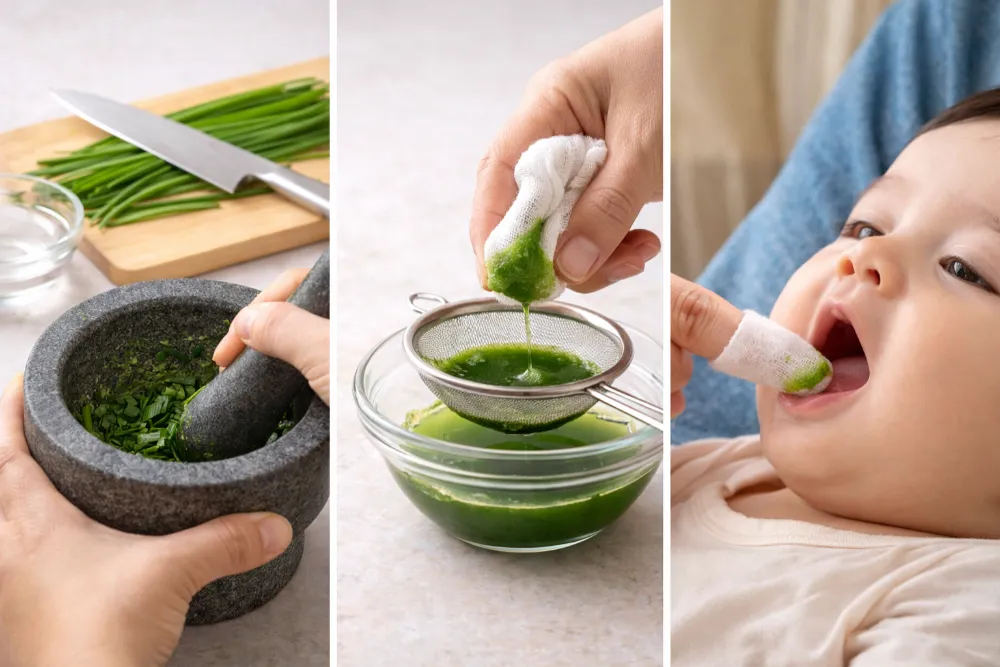 Khi rơ nướu cho bé, mẹ cần đảm bảo thao tác nhẹ nhàng và tay phải thật sạch sẽ.