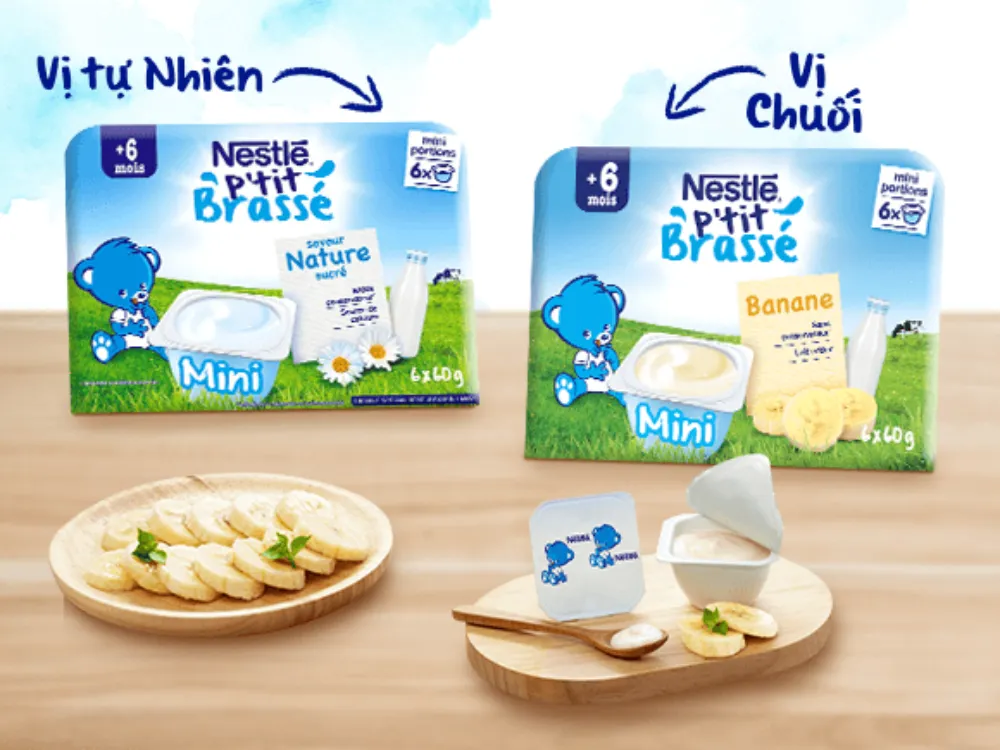 Sữa chua Nestlé P'tit Brasse (Pháp/Úc)
