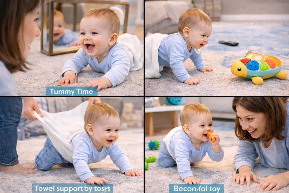 4 Bài tập và mẹo giúp trẻ 10 tháng tập bò hiệu quả tại nhà