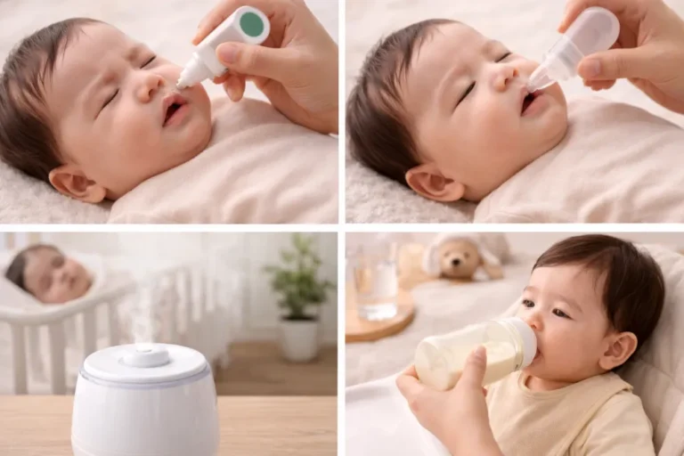 Các bước xử lý trẻ bị nghẹt mũi tại nhà an toàn